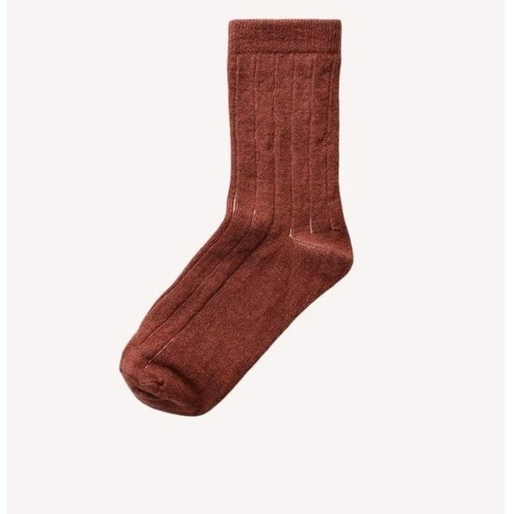 Nui Organics Nature Sock Rust XL New With Tags